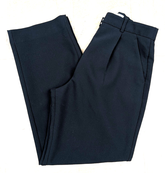 Abercrombie & Fitch Pants - Abercrombie sz 8 Pleated Pants black high rise women 4430